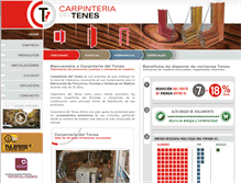 Tablet Screenshot of carpinteriadeltenes.com